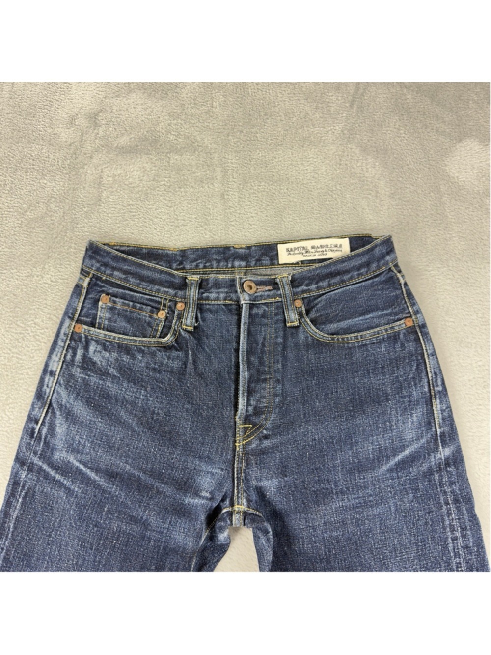Kapital Men's Jeans Orange Selvedge Button Fly Size 29x28 100% Cotton - Picture 7 of 12